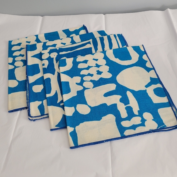 Vintage Modern Abstract Napkin Set - Picture 5 of 5
